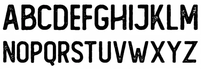 The Foregen Rough One Schriftart Groß