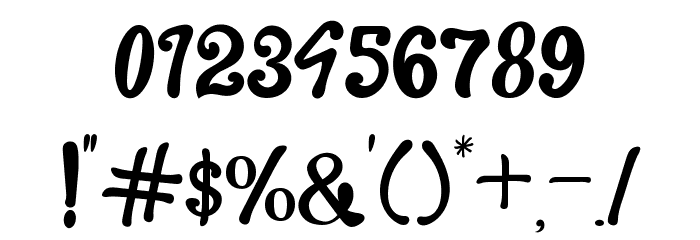The Foughe Script Font OTHER CHARS