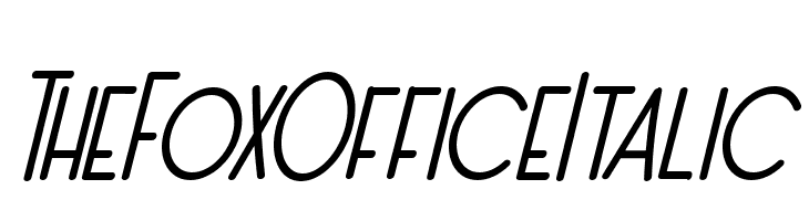 The Fox Office Italic  नि: शुल्क फ़ॉन्ट्स डाउनलोड