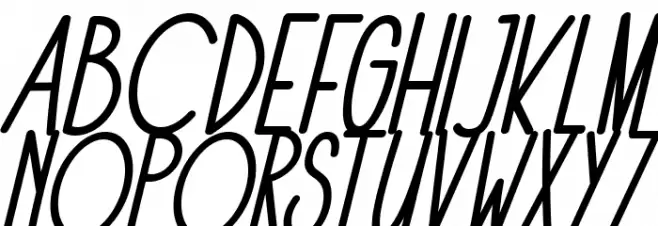 The Fox Office Italic Caratteri MAIUSCOLE