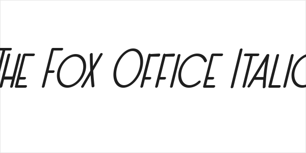 The Fox Office Italic Logo