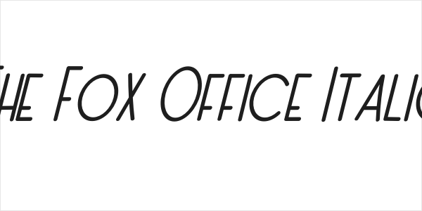 The Fox Office Italic Logo