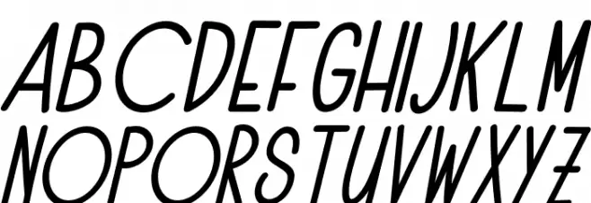 The Fox Office Italic Caratteri MINUSCOLO