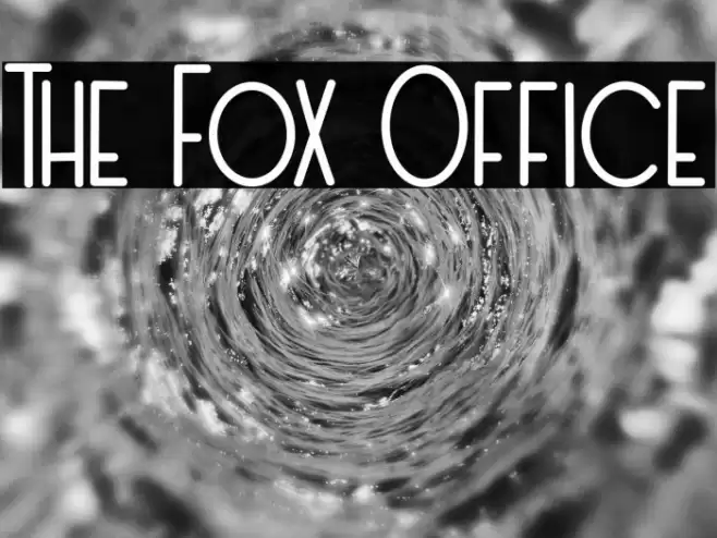The Fox Office Font examples