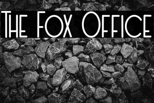 The Fox Office Font examples