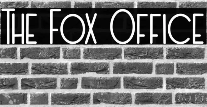 The Fox Office Font examples