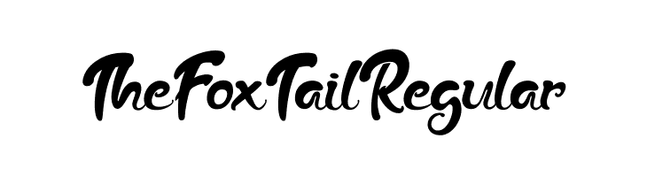 The Fox Tail Regular  Descarca Fonturi Gratis