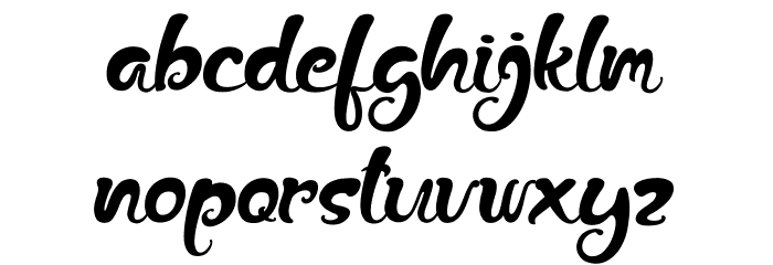 The Fox Tail Regular Font LOWERCASE