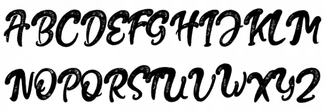 The Fox Tail Rough Шрифта ВЕРХНИЙ