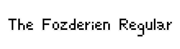 The Fozderien Regular फ़ॉन्ट
