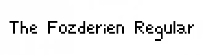 The Fozderien Regular  font caratteri gratis