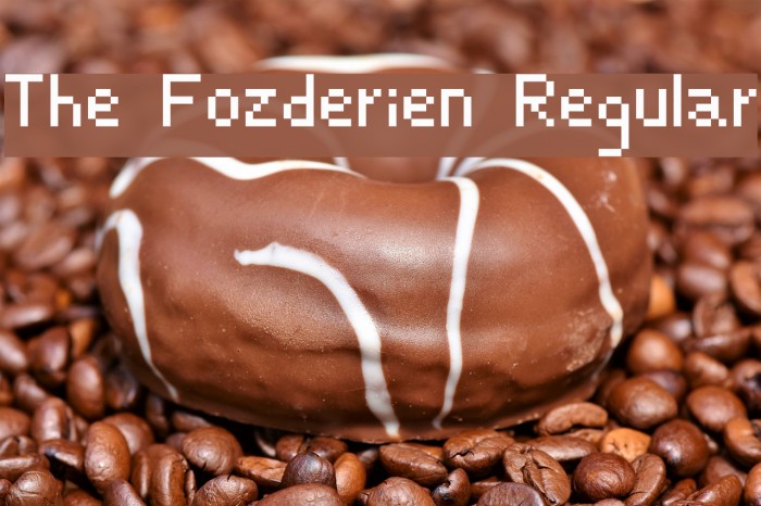 The Fozderien Regular Font examples