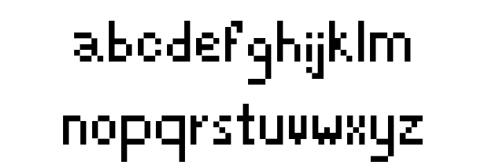 The Fozderien Regular Font LOWERCASE