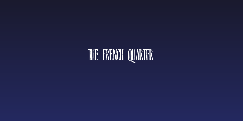 The French Quarter Social Header