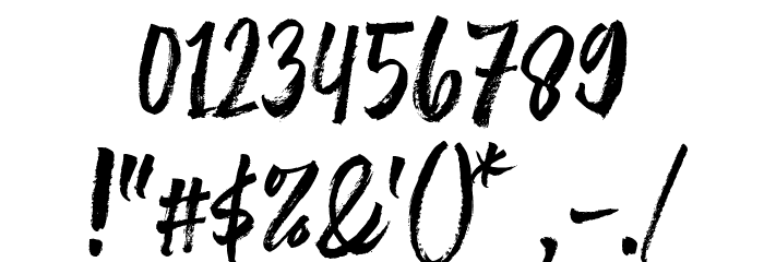 The Friday Stroke Font OTHER CHARS