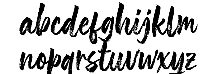 The Friday Stroke Font LOWERCASE