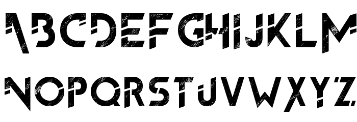 The FrontMan 2 demo Font LOWERCASE