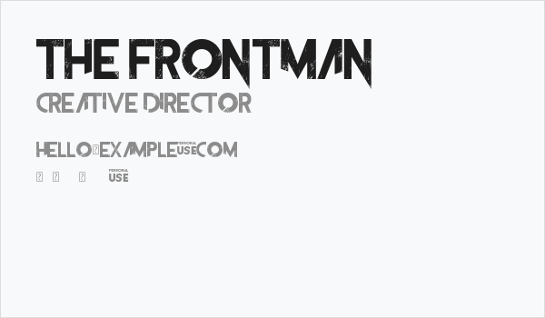 The Frontman Business Card