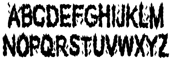 The Fuego Team Font LOWERCASE