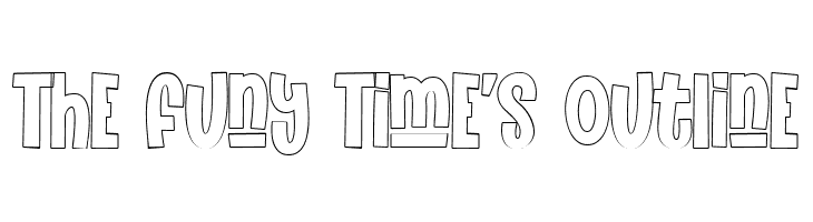 The Funy Time's Outline  フリーフォントのダウンロード
