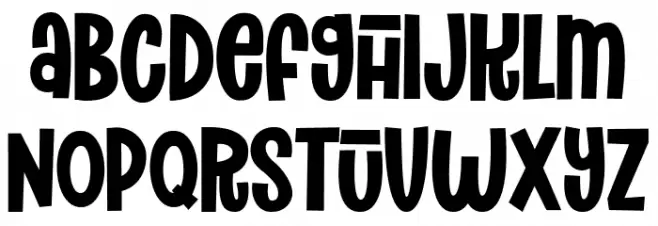 The Funy Time's Regular 字体 大写