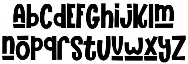 The Funy Time's Regular خط أحرف صغيرة