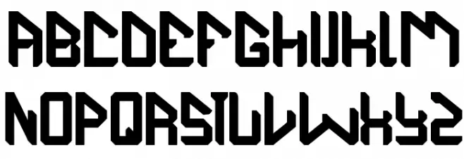 The Futurist Schriftart Groß