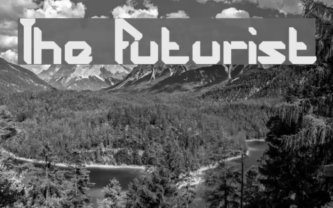 The Futurist Font examples