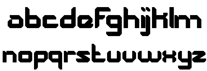 The Futurist Font LOWERCASE