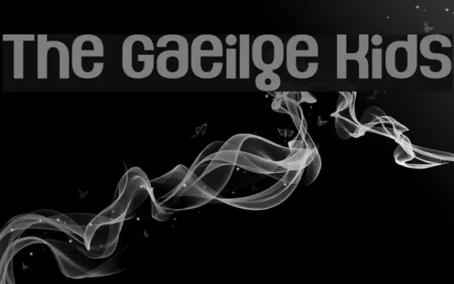 The Gaeilge Kids Font examples