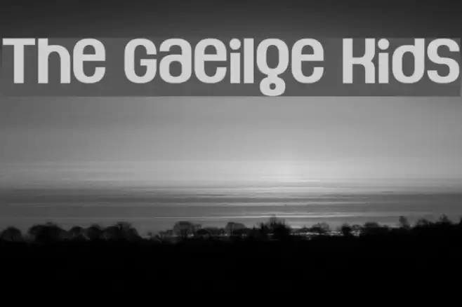 The Gaeilge Kids Font examples