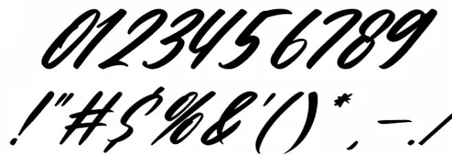 The Galaxy Italic Font OTHER CHARS