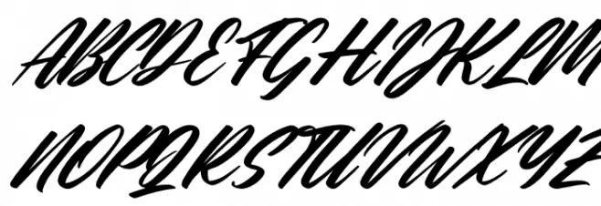 The Galaxy Italic Caratteri MAIUSCOLE