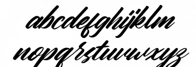The Galaxy Italic Caratteri MINUSCOLO