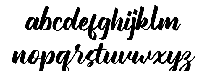 The Galaxy Font LOWERCASE