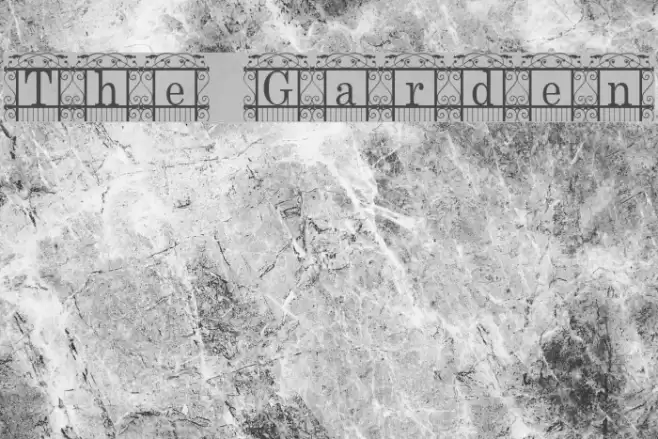 The Garden Font examples