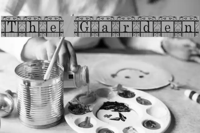 The Garden Font examples