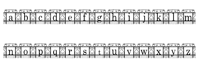 The Garden Font LOWERCASE