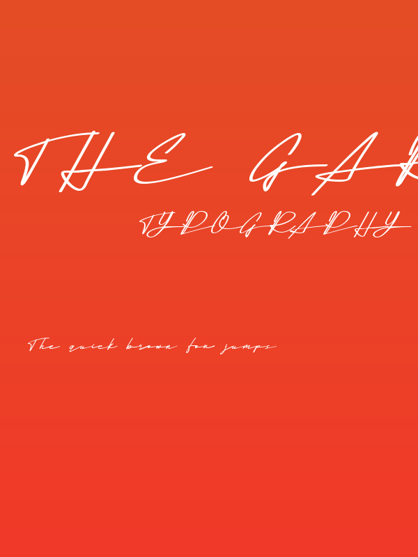 The Garisha DEMO Italic Poster