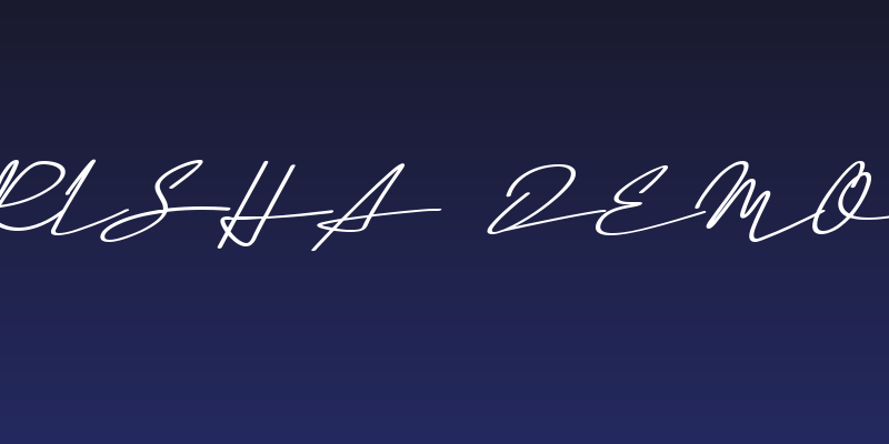 The Garisha DEMO Italic Social Header