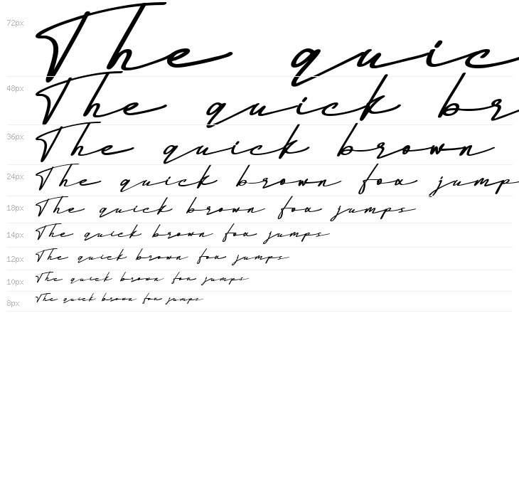 The Garisha DEMO Italic Waterfall