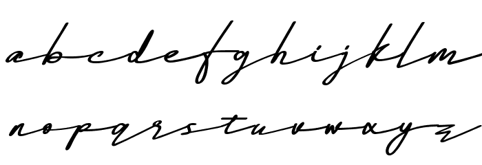 The Garisha DEMO Italic Font LOWERCASE