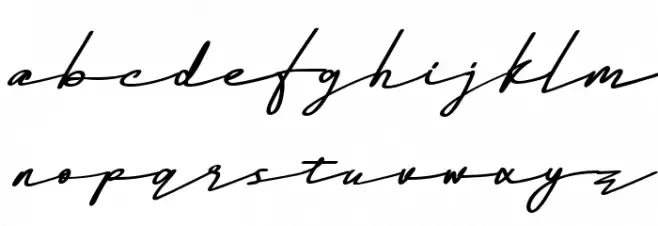 The Garisha DEMO Italic Caratteri MINUSCOLO