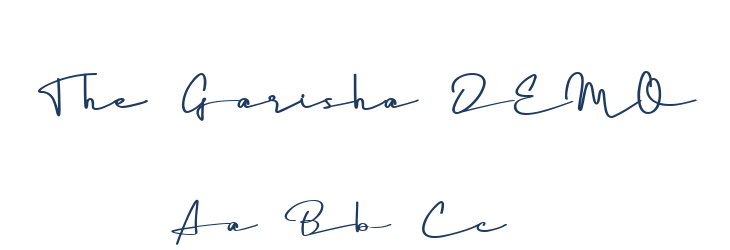 The Garisha DEMO Font Preview