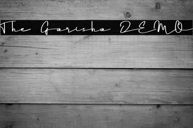 The Garisha DEMO Font examples