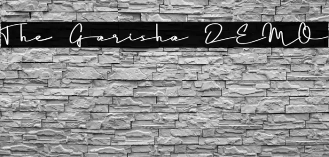 The Garisha DEMO Font examples