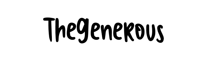 The Generous  नि: शुल्क फ़ॉन्ट्स डाउनलोड