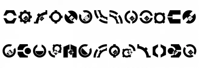 The Genius and Galactic Things Schriftart Groß