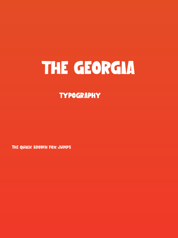 The Georgia Poster