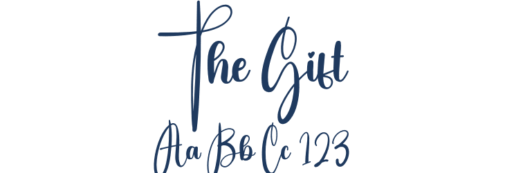The Gift Font Preview
